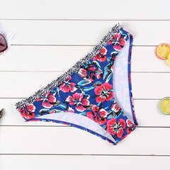 Flounce Halter Bikini Set