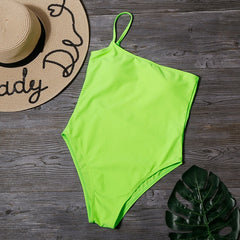 Retro One Shoulder Bikinis
