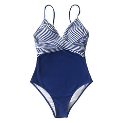 Blue Stripe Womens Bikinis