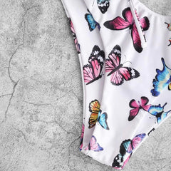 Butterfly Motif Womens Swimwear