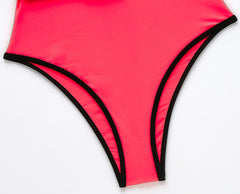 Fluorescent Long Sleeve Swimsuit