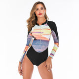 Sunset By The Sea Print Sport Swimwear