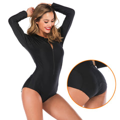 Zipper Front Women Swimwear