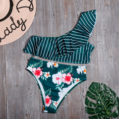 #67 Sexy Floral Print Bikini Set