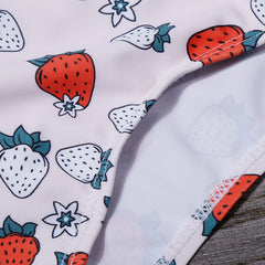 Strawberry Printed One Pieces Bikini