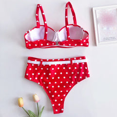 Polkadot High Waist Bikini