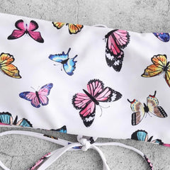 Butterfly Motif Womens Swimwear