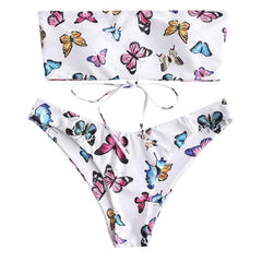 Butterfly Motif Womens Swimwear