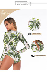 Coconut Tree Print Swimwear